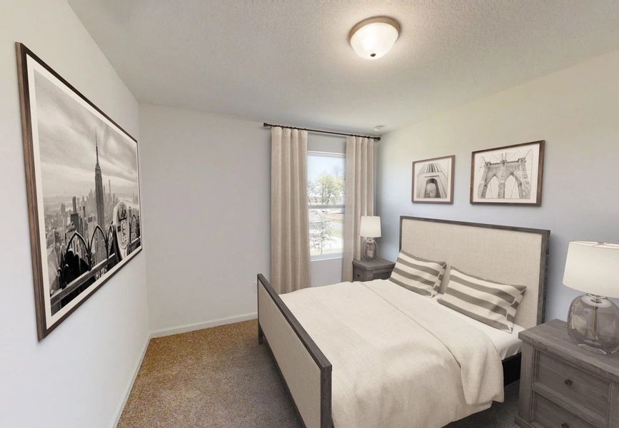 Representative furnished interior of a home built from the Palomar by Starlight Homes in The Meadows, Mebane (Image 10).