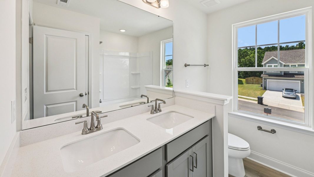 Furnished interior view inside a new home in The Farm at Neill's Creek, Lillington (Image 33).