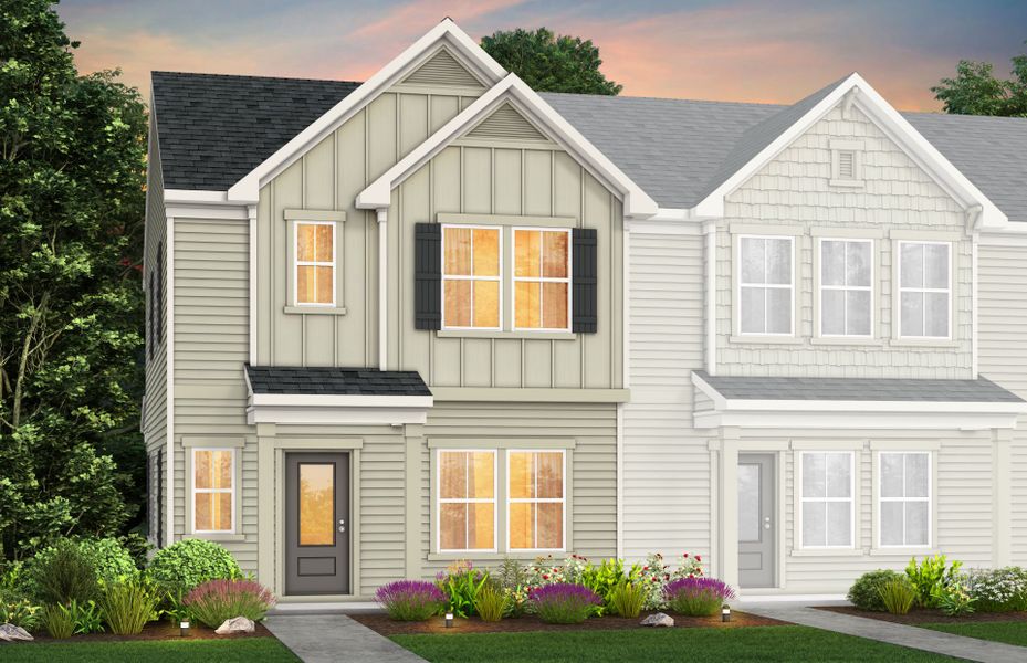 Representative exterior photo of a completed home built from the Graylyn by Pulte Homes in Parkside Towns, Charlotte, NC (Image 25).