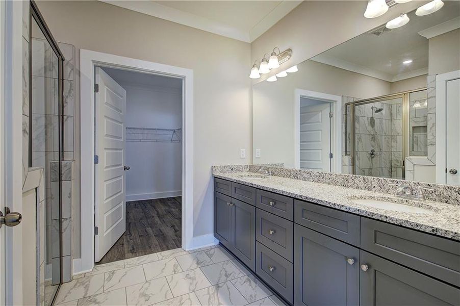 Furnished interior view inside a new home in , Cartersville (Image 12).