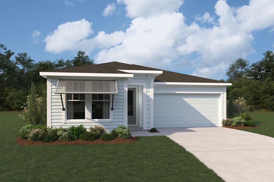 Representative exterior photo of a completed home built from the Antigua by Mattamy Homes in RiverTown, St. Johns, FL (Image 1). Representative exterior photo of a completed home built from the Antigua by Mattamy Homes in RiverTown, St. Johns, FL (Image 1).