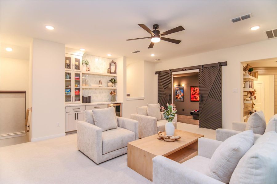 Furnished interior view inside a new home in , Cypress (Image 13). Furnished interior view inside a new home in , Cypress (Image 13).