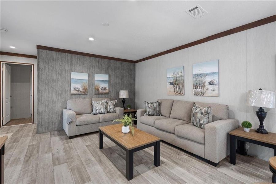 Furnished interior view inside a new home in , Chiefland (Image 7).