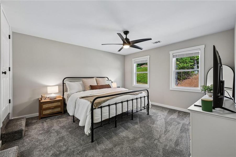 Furnished interior view inside a new home in , Flowery Branch (Image 24).