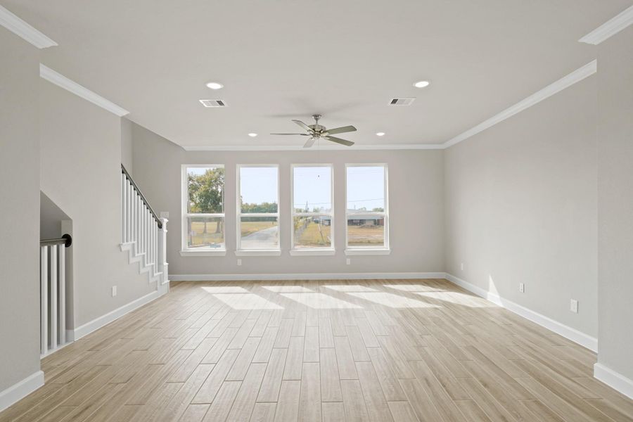 Sun-lit great room Sun-lit great room