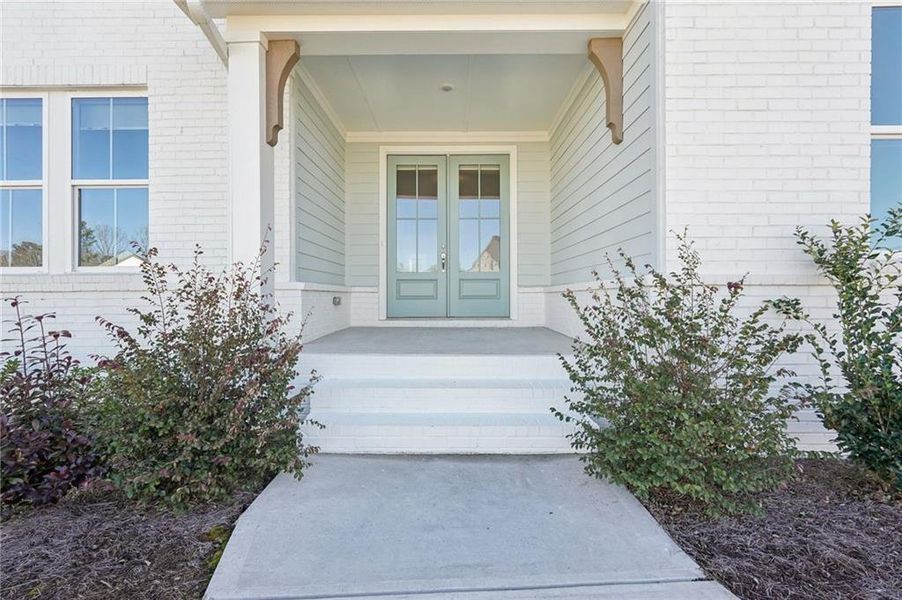 Exterior details and patio area of a home in Fireside Farms, Dawsonville (Image 3).