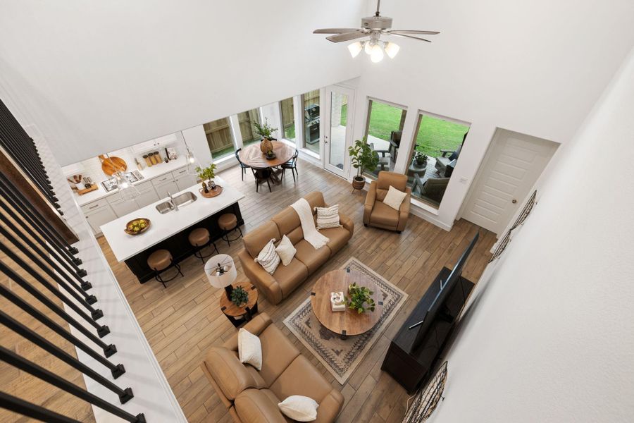 Furnished interior view inside a new home in The Highlands, Porter (Image 19).