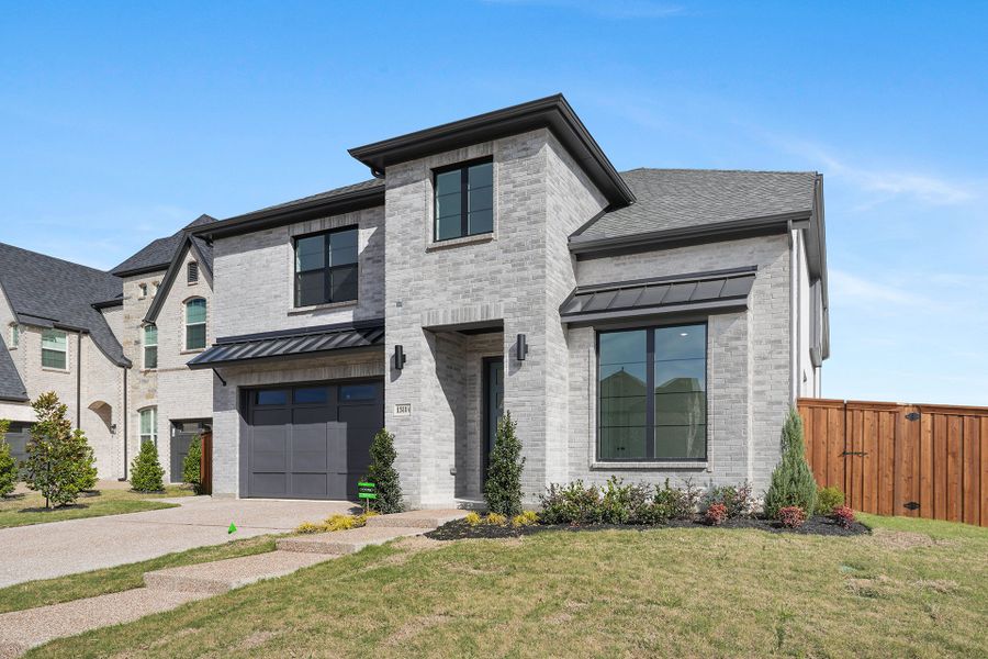 Front exterior of a new home in Inspiration - Paradise Village, Lucas, TX, highlighting curb appeal (Image 25).