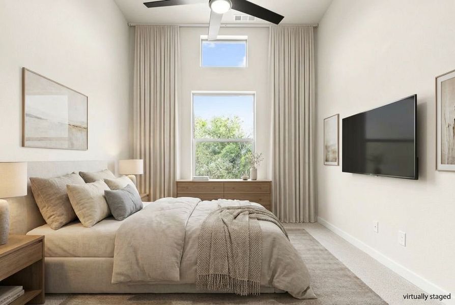 Furnished interior view inside a new home in Cottonwood Creek, Rowlett (Image 11).