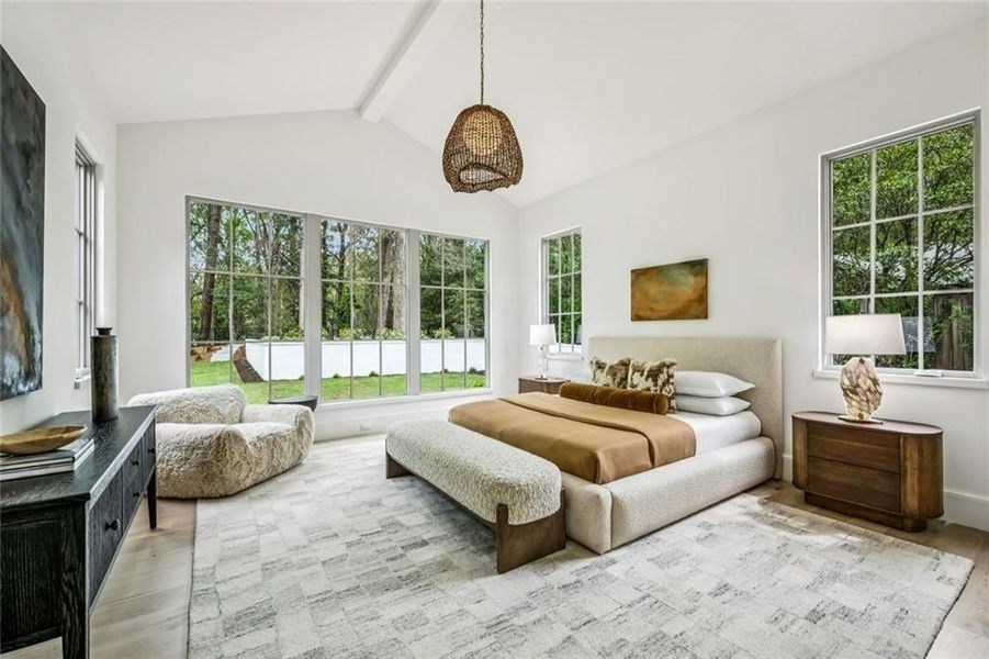 Furnished interior view inside a new home in , Atlanta (Image 40).