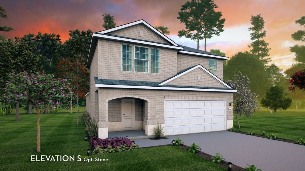 Representative exterior photo of a completed home built from the Ash by CastleRock Communities in Westridge, McKinney, TX (Image 20).