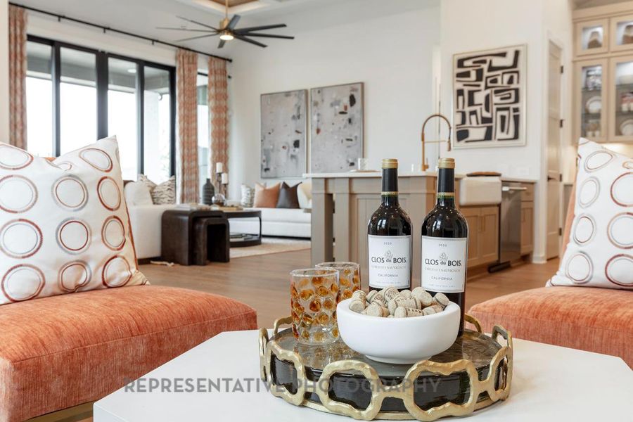 Furnished interior view inside a new home in Parten, Austin (Image 11). Furnished interior view inside a new home in Parten, Austin (Image 11).