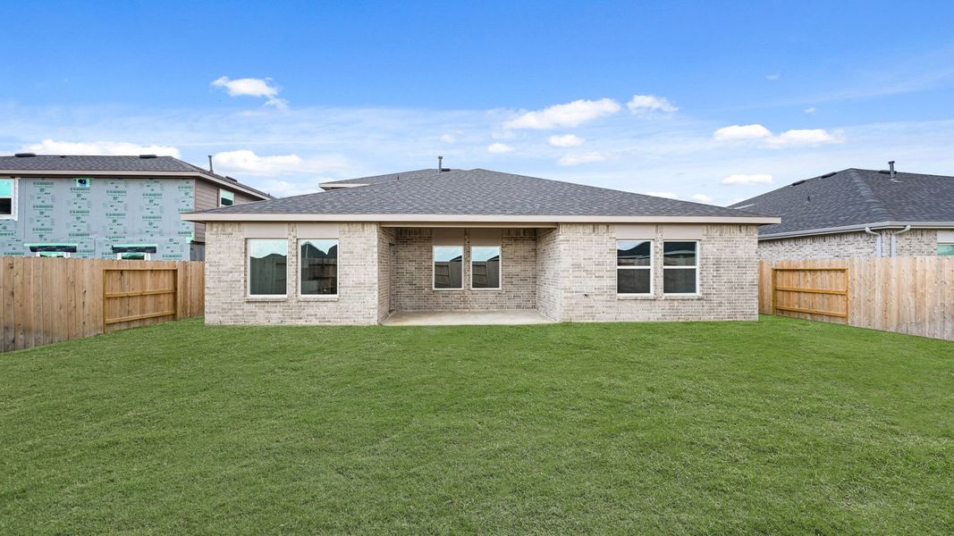 Exterior details and patio area of a home in Cypress Green, Hockley (Image 18).