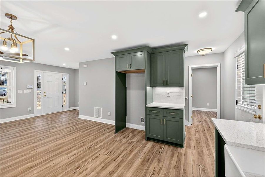 Furnished interior view inside a new home in , Atlanta (Image 8).