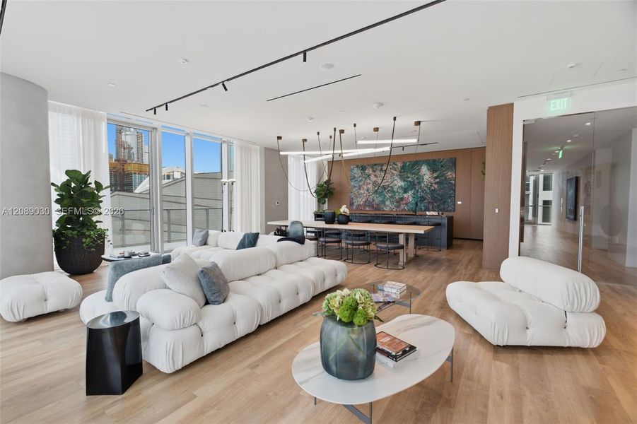 Furnished interior view inside a new home in , Miami (Image 15).