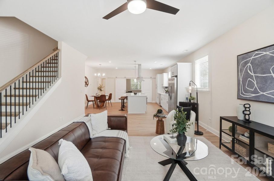 Furnished interior view inside a new home in , Charlotte (Image 36).