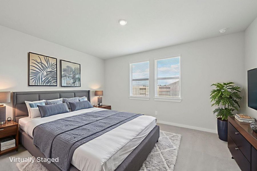 Furnished interior view inside a new home in Landing Meadows - Traditional Series, New Caney (Image 12).