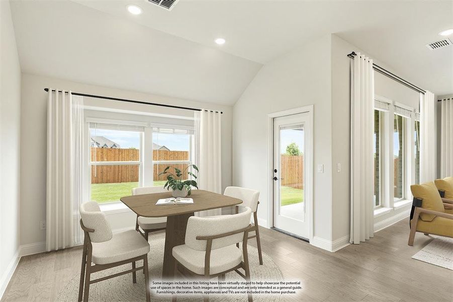 Furnished interior view inside a new home in The Retreat at North Grove 60, Waxahachie (Image 8). Furnished interior view inside a new home in The Retreat at North Grove 60, Waxahachie (Image 8).