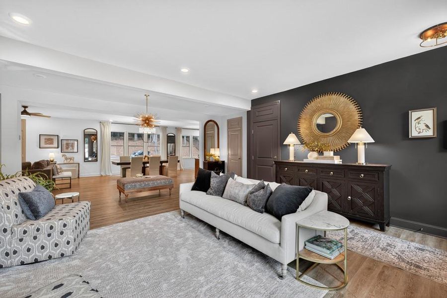 Furnished interior view inside a new home in , Flowery Branch (Image 37). Furnished interior view inside a new home in , Flowery Branch (Image 37).