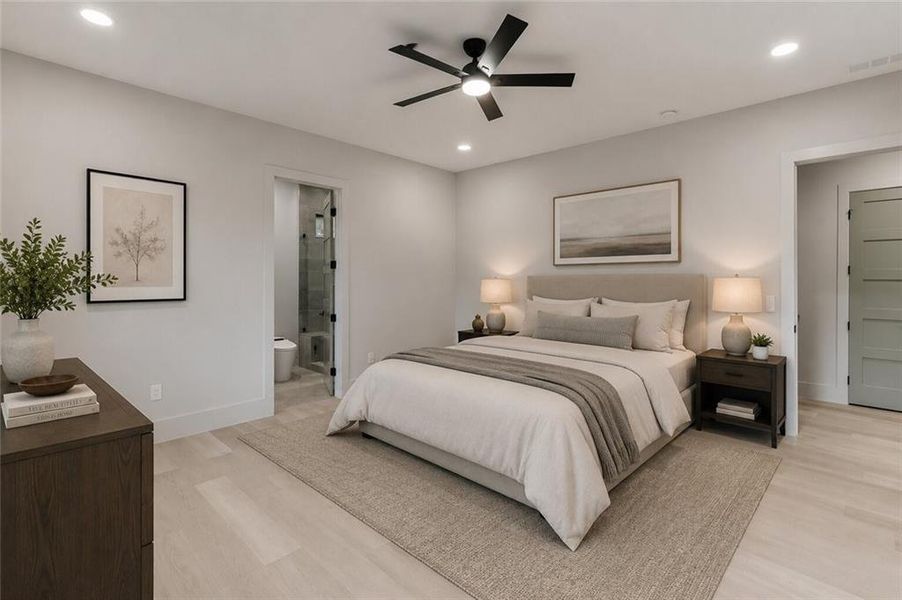 Furnished interior view inside a new home in , Buford (Image 38).