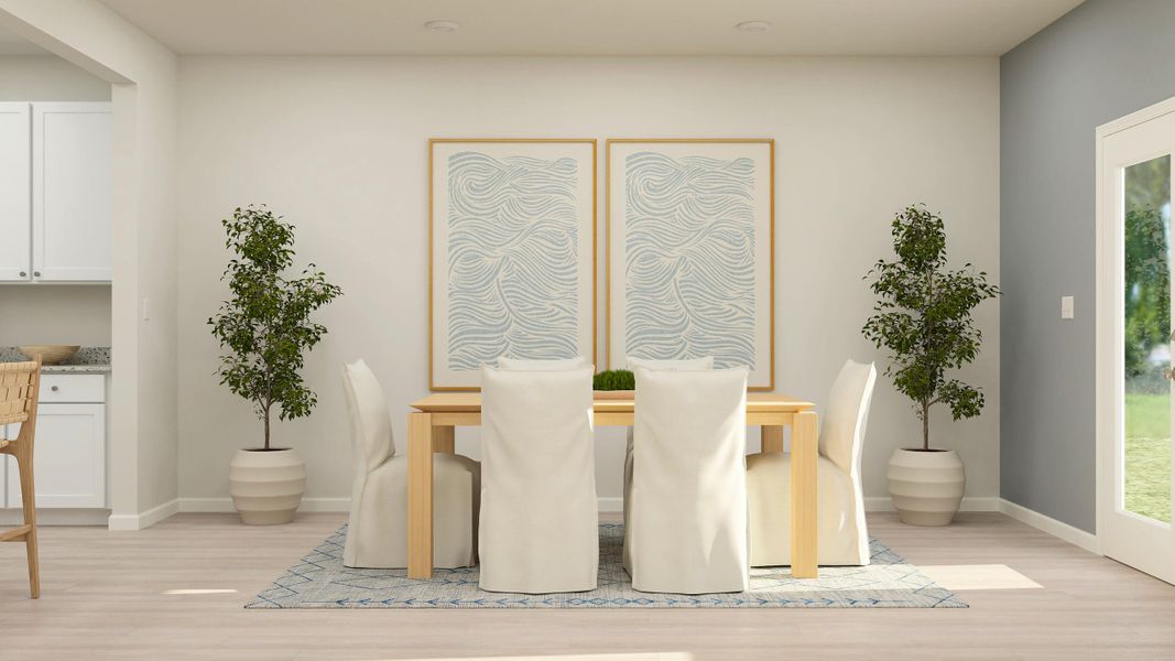 Furnished interior view inside a new home in Dawson Pointe, Summerville (Image 4).