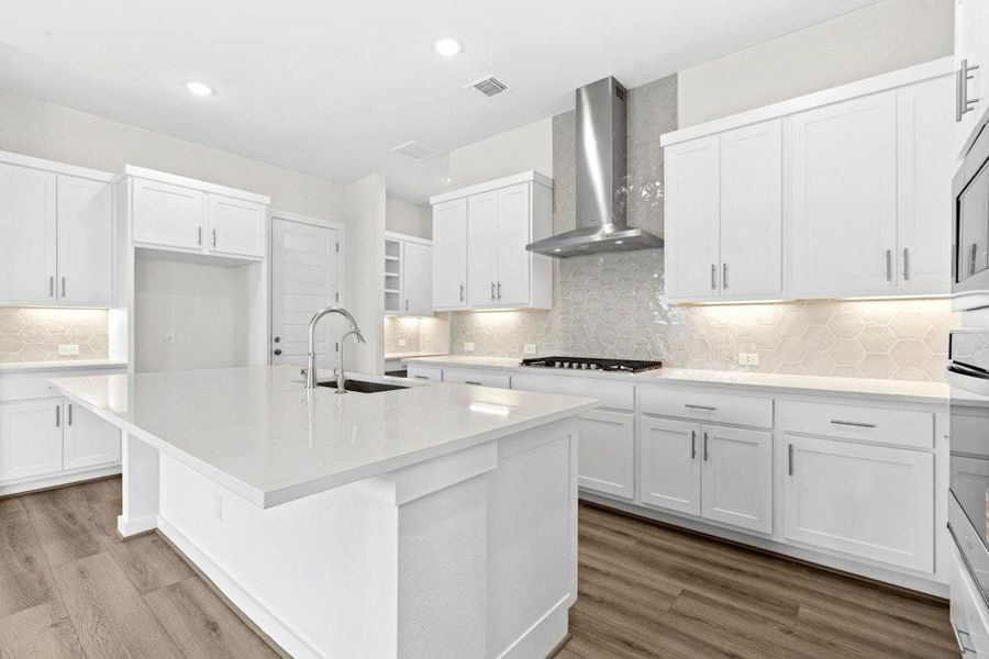 Furnished interior view inside a new home in University Heights, Round Rock (Image 9).