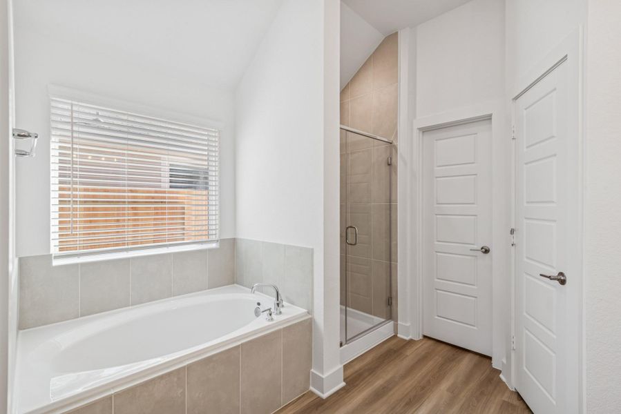 Furnished interior view inside a new home in Lone Star Landing, Montgomery (Image 12).