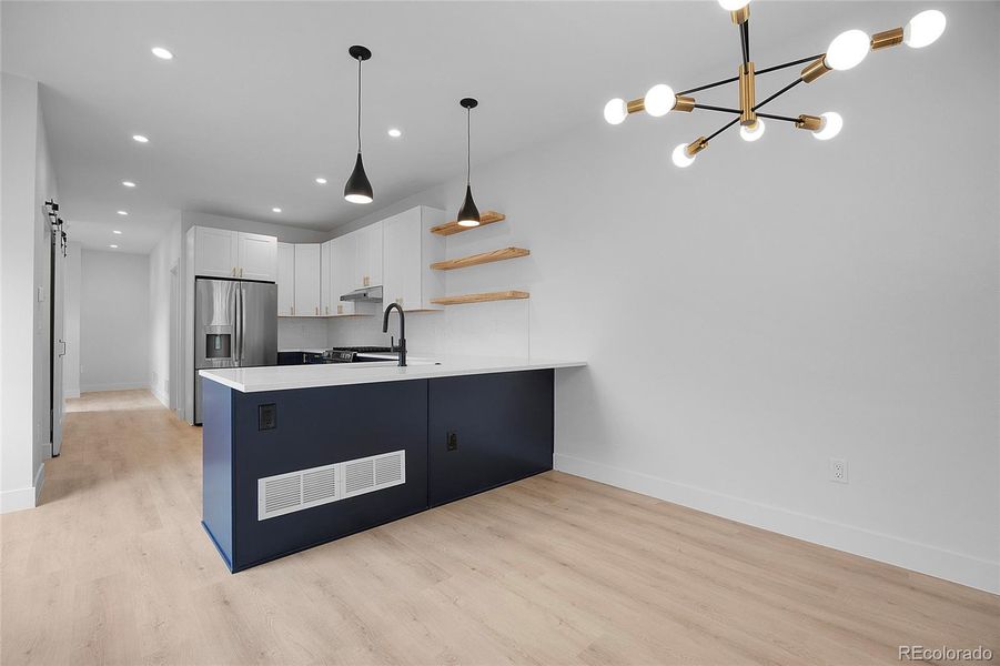 Furnished interior view inside a new home in , Denver (Image 8).