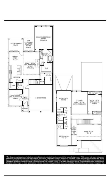 2D floor plan layout of this home in Juniper Springs, Lockhart, TX (Image 2).