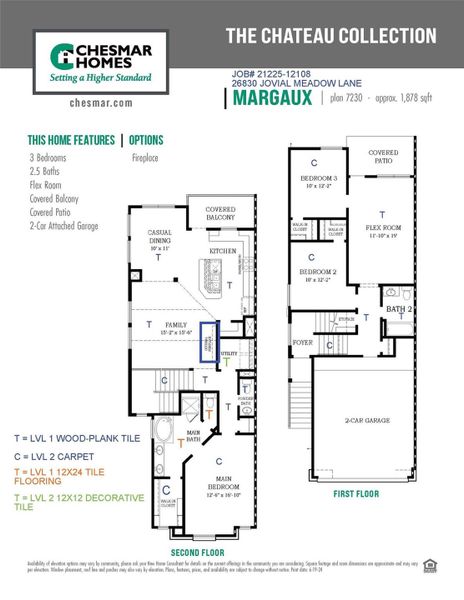 2D floor plan layout of this home in Jubilee, Hockley, TX (Image 4).