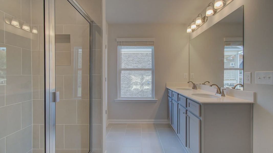 Representative furnished interior of a home built from the Pelham by DRB Homes in Cottages of Bearwood, Mount Pleasant (Image 46).