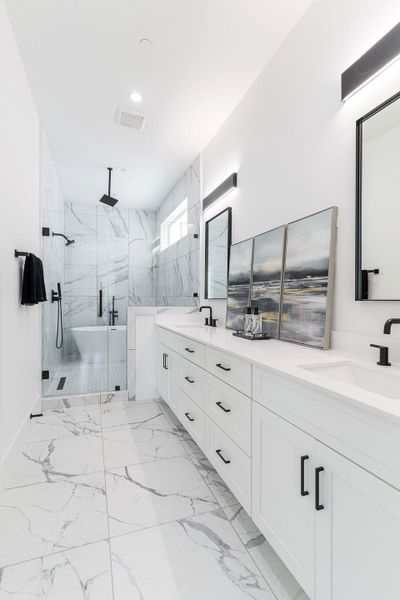 Furnished interior view inside a new home in , Houston (Image 34).