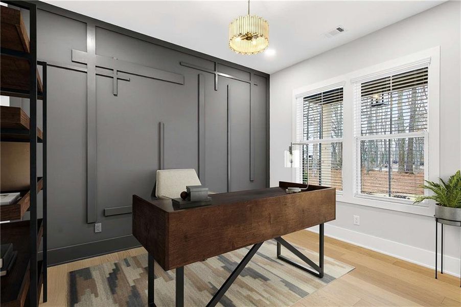 Furnished interior view inside a new home in , Cumming (Image 9).