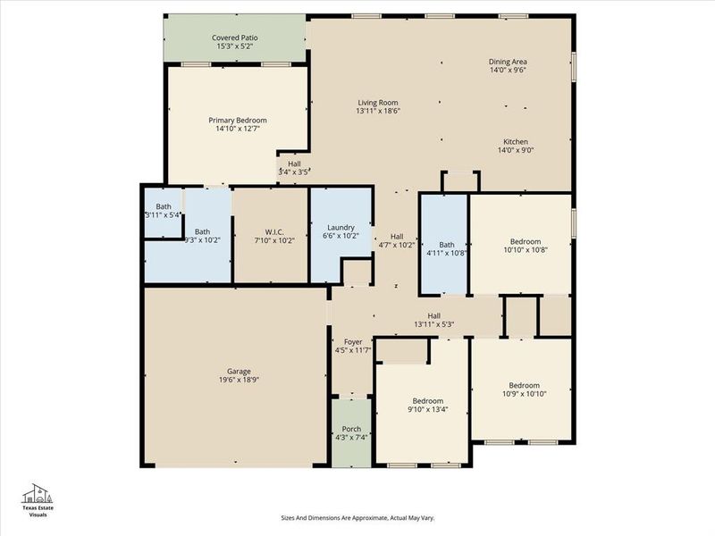 2D floor plan layout of this home in , Granbury, TX (Image 5).