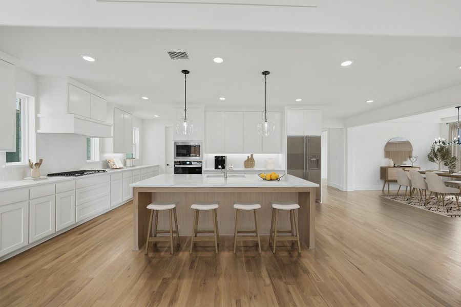 Furnished interior view inside a new home in Hillside Village, Celina (Image 15). Furnished interior view inside a new home in Hillside Village, Celina (Image 15).