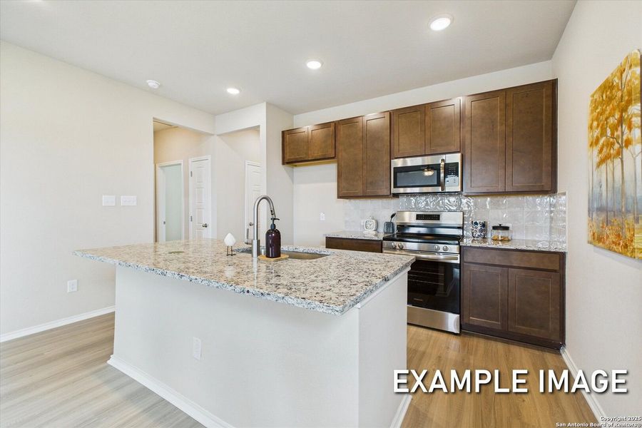 Furnished interior view inside a new home in Agave, San Antonio (Image 7).