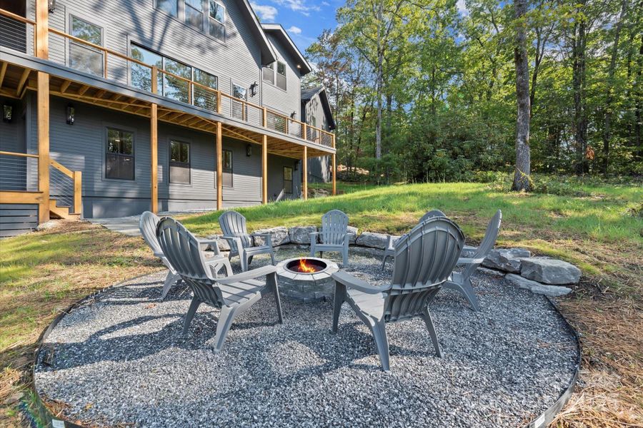 Exterior details and patio area of a home in , Cashiers (Image 3).
