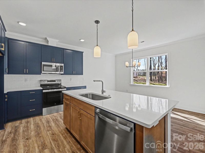 Furnished interior view inside a new home in , Monroe (Image 13).