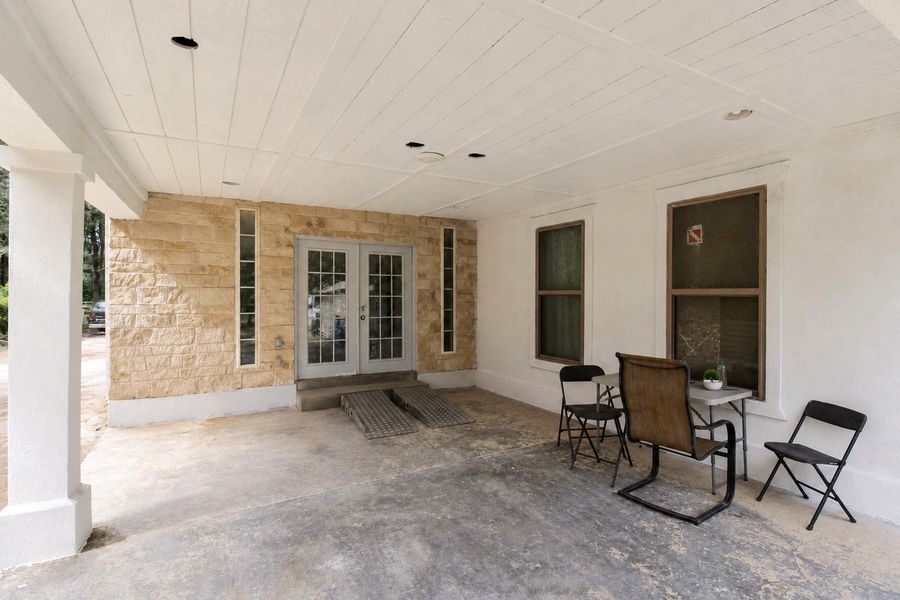 Exterior details and patio area of a home in , Cleveland (Image 13). Exterior details and patio area of a home in , Cleveland (Image 13).