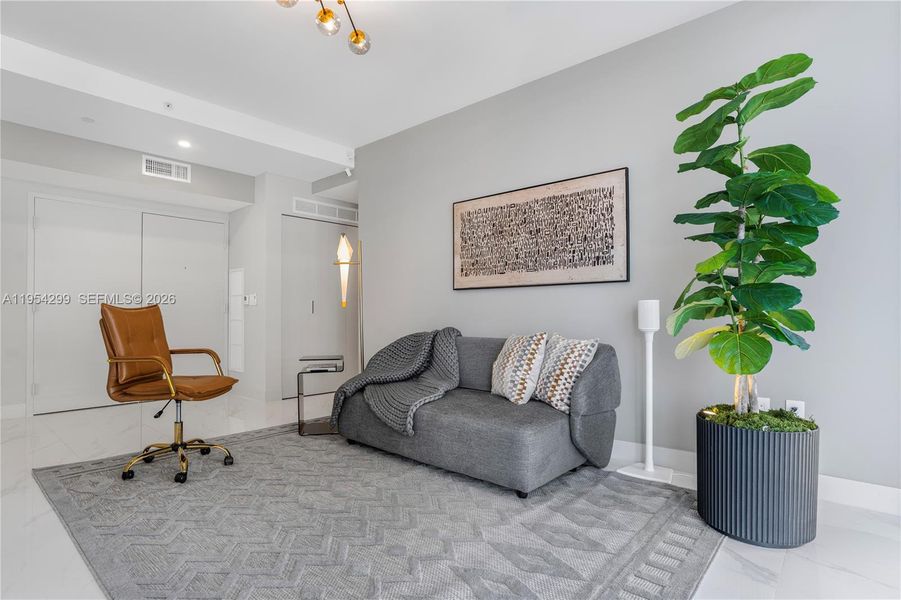 Furnished interior view inside a new home in , Miami (Image 37).