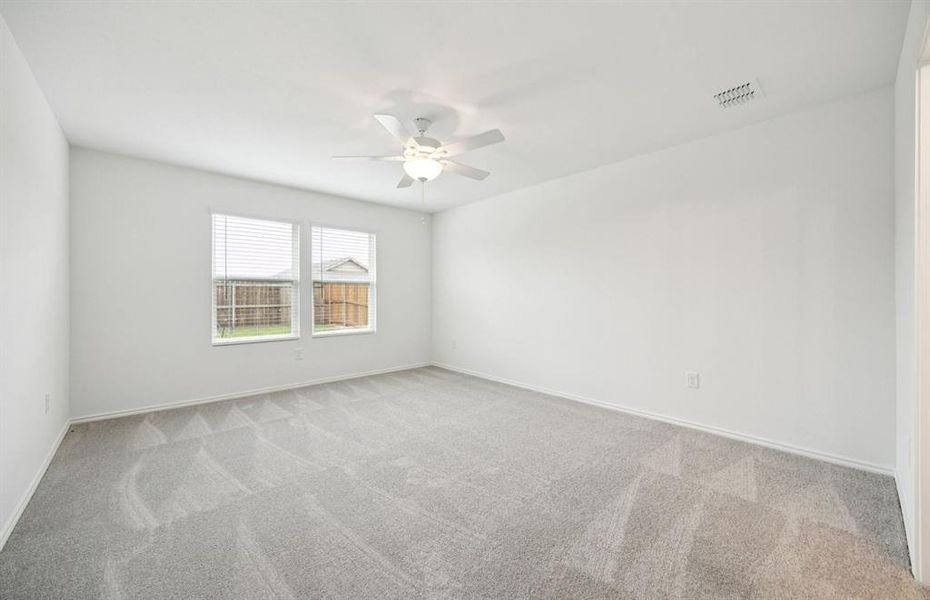 Spacious owner's suite with private bath Spacious owner's suite with private bath