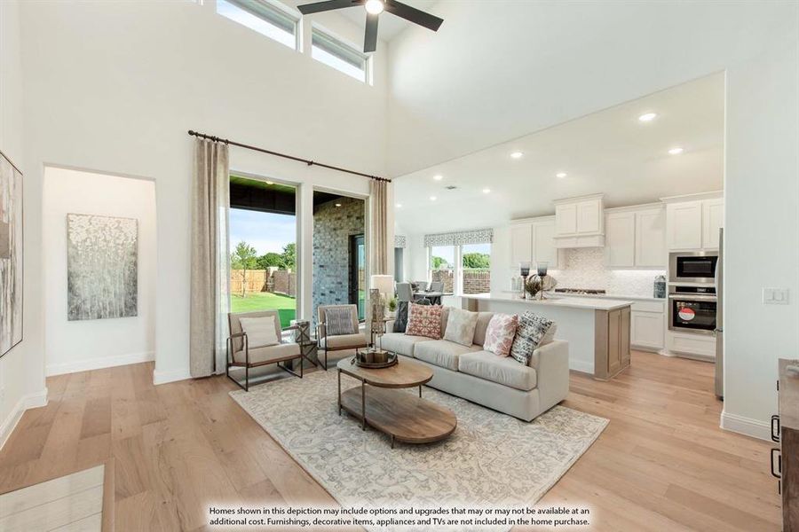 Furnished interior view inside a new home in Chaparral Park, Oak Point (Image 4).