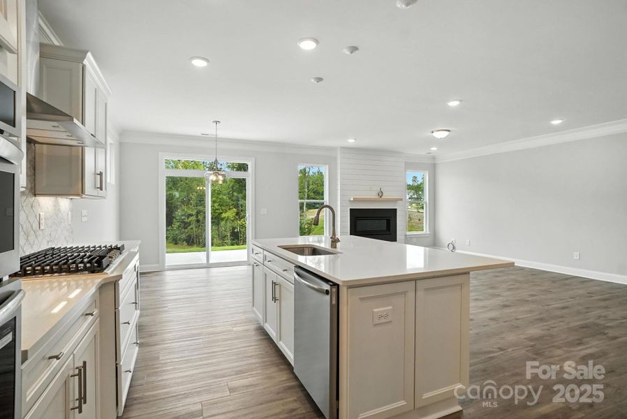 Furnished interior view inside a new home in Hampton Woods, Charlotte (Image 11).