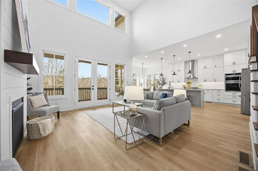 Furnished interior view inside a new home in , Dahlonega (Image 8).