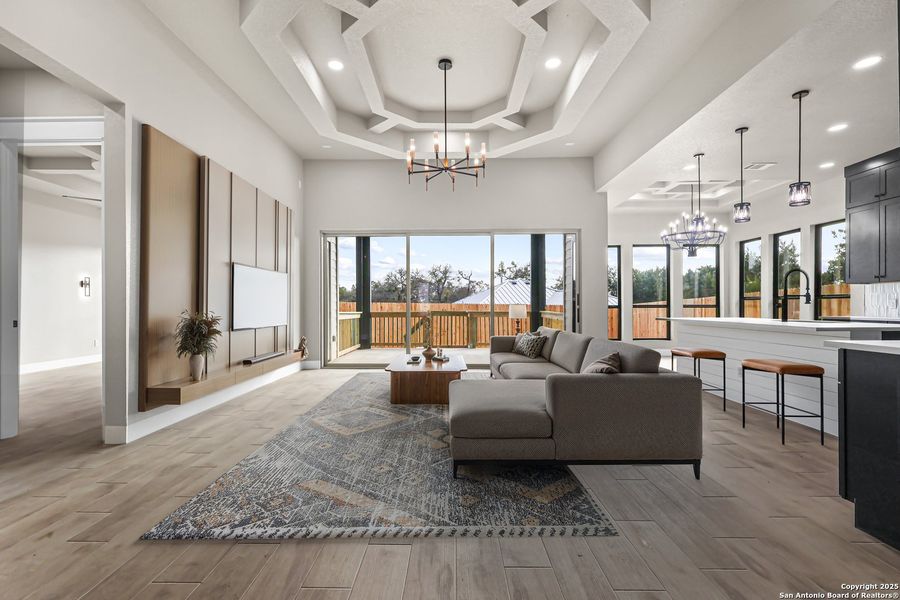 Furnished interior view inside a new home in , Spring Branch (Image 9).