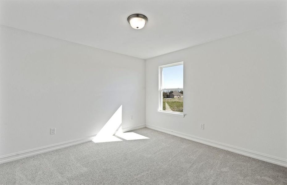 Upstairs bedroom with extensive closet storage Upstairs bedroom with extensive closet storage