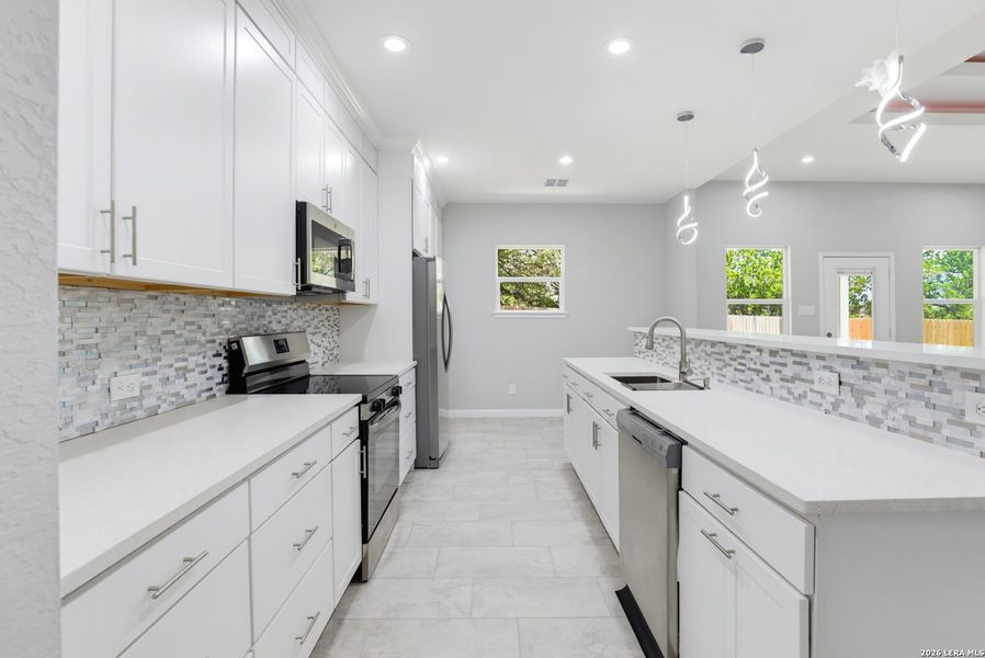 Furnished interior view inside a new home in , Spring Branch (Image 9).