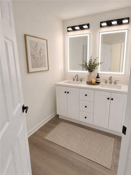 Furnished interior view inside a new home in , Stockbridge (Image 6).