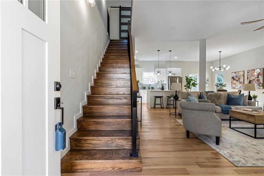 Furnished interior view inside a new home in , Atlanta (Image 35).