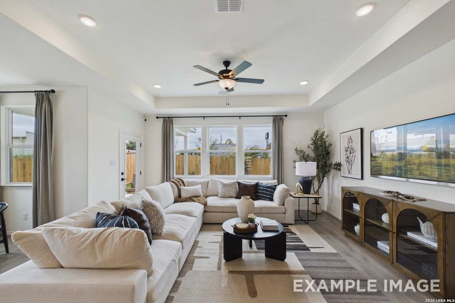 Furnished interior view inside a new home in Morgan Meadows, San Antonio (Image 6).